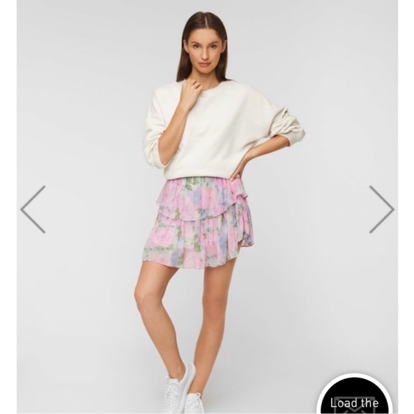 Loveshackfancy Ruffle Mini Skirt NWT - Picture 3 of 14